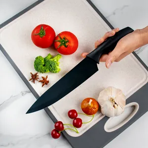 Knives Kitchen Knife Set Hotsale 17 Piece Stainless Steel Colorful Knife Set With Knife Sharpener Black Kitchen Knife Set