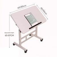 Bureau debout réglable en hauteur, bureau d'ordinateur réglable, table d'étude pliable, table pour ordinateur portable pour lit
