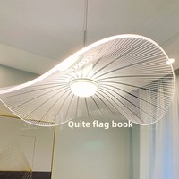 Lustre en feuille de lotus tout en cuivre Forme artistique Nouveau plafonnier long de style chinois pour hôtel villa escalier restaurant Design