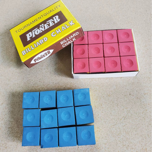 Tenny Billiard Cue Chalk Chocolate Powder Blue 12 Tablets Per Carton <b>Strong</b> Adhesion For Snooker And Billiards - Product Image 4