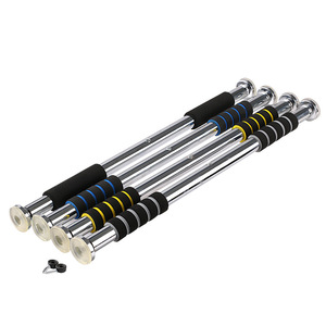 Barre de traction horizontale 62-100 cm en acier électrolytique, portable, à fixer sur la porte, pour exercices de fitness à domicile - Product Image 3