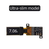 Voltmeter Digital Mini Ultra-tipis 0,5 inci Layar OLED Rentang Tegangan DC0-30V