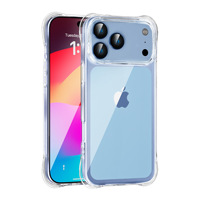 Coque de téléphone transparente antichoc ATB 360 Protection pour iPhone 17 Pro Max, coque de téléphone portable pour iPhone 13 14 15 16