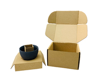 Boîtes d'expédition recyclables en carton kraft avec insert pour tasse en céramique, repose-cuillère, emballage, produits ménagers