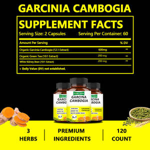 Capsules amincissantes Garcinia Cambogia à prix d'usine pour soutenir la force avec Garcinia Cambogia organique <span class=keywords><strong>Capsule</strong></span> Perte de poids - Product Image 2