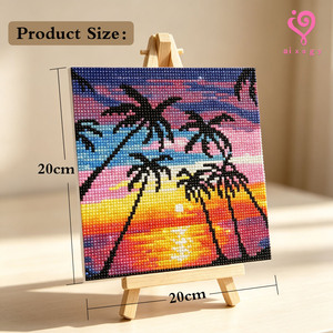 Peinture diamant DIY 20 cm, série de personnages imprimés modernes, vente chaude OEM 2026, pour décoration intérieure - Product Image 6