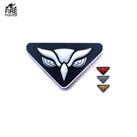 Tête d'aigle tactique en caoutchouc 3D Patch imperméable en PVC Type de triangle animal durable Tête d'aigle Patch en caoutchouc pour les yeux Autocollant sur le sac Chapeau