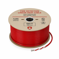Câble linéaire de détection incendie thermosensible en cuivre avec isolation PVC, indice de protection IP67/IP68, pour applications en tunnel