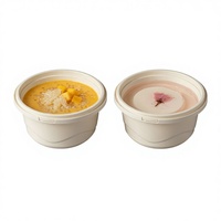 Bol en canne à sucre biodégradable et écologique, bol en papier de qualité alimentaire pour cuisinière à induction, idéal pour salades et collations