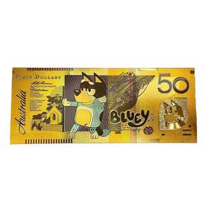 ธนบัตรทองคำเปลวลายบลูอายส์ ของที่ระลึกการ์ตูนคลาสสิก ของขวัญสตรีมมิ่งสด ของสะสมสำหรับเด็ก - Product Image 2