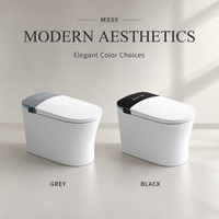 Toilette intelligente M939, toilette automatique intelligente sur pied avec stérilisation, contrôle par geste, application mobile, télécommande