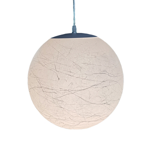 Lustre moderne DAQIU pour intérieur, lampe suspendue décorative en forme de lune, lampe suspendue en tissu de soie, éclairage artistique - Product Image 1
