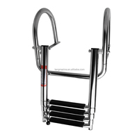Herrajes marinos de alta calidad, pasamanos plegable oculto de acero inoxidable 316, escalera colgante telescópica, acero inoxidable 316