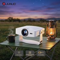 Proyector Nativo 1080P con Enfoque Automático, Android 14, para Interiores y Exteriores, con el Nuevo CPU Allwinner H723 180 °   Proyector de Decodificación 4K con Rotación de 200 Pulgadas