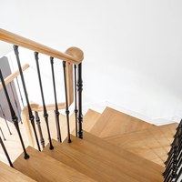 Solide Moderne Minimalistische Treppengeländer, 14mm X 950mm, Hergestellt aus Schwarzem Eisen oder Aluminium-Magnesium-Legierung, Geeignet für Innenbereiche von Villen