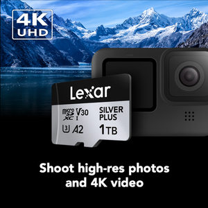 Tarjeta de Memoria <span class=keywords><strong>Lexar</strong></span> Professional SILVER PLUS para MicroSDXC UHS-I de 64 GB, 128 GB, A2, V30, U3, 4K, 256 GB, hasta 205 MB/s, Tarjeta Flash TF - Product Image 3