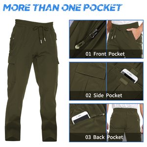 <span class=keywords><strong>Pantalon</strong></span> de randonnée, de cyclisme, de pêche, de montagne, extensible, imperméable, coupe-vent, léger, à séchage rapide, pour l'<span class=keywords><strong>été</strong></span> - Product Image 4