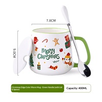 Tasse en céramique personnalisée de haute qualité, motif dessin animé, fabriquée en Chine, idéale comme cadeau de Noël, Halloween ou Pâques, souvenir de vacances