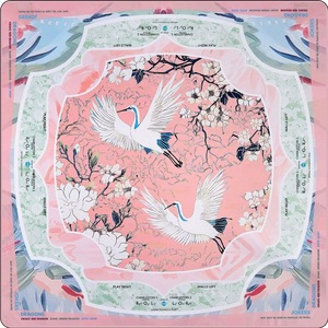 Alas Mahjong Neoprena Mewah 31.5x31.5 Tebal Bermotif Bunga Hydrangea Permukaan Halus Luna untuk Mahjong Amerika - Product Image 3
