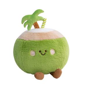 Colorful <strong>Baby</strong> Cute Fruit <strong>Pillow</strong> Super Soft Plush Simulation Bear Comforter with Strawberry Watermelon Coconut Wholesale - Product Image 1
