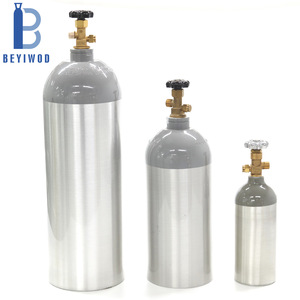 Cilindro de Gas <span class=keywords><strong>CO2</strong></span> de Aluminio Aprobado por DOT, Venta Caliente en el Mercado Estadounidense, Válvula CGA320 de Alta Presión, 5 kg/2 kg/10 kg - Product Image 3