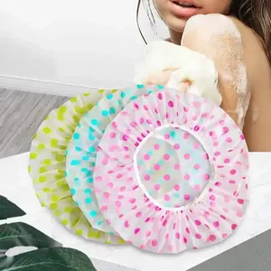 Gorro de ducha reutilizable para mujer, gorro de baño elástico, gorro de ducha impermeable, gorro de baño con protección para el cabello - Product Image 6