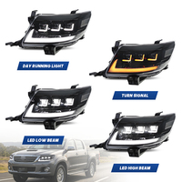 Lampu Depan LED HCMOTIONZ Toyota Hilux 2012-14 DRL Dinamis Sein Sequential