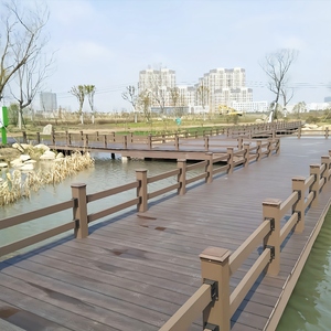 Terraza para exteriores cubierta compuesta de WPC cubierta impermeable entrelazada - Product Image 4