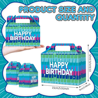 Boîtes à friandises Llama pour jeux vidéo, boîtes à biscuits avec poignée, boîtes de fête pour les gamers, anniversaire sur le thème des jeux