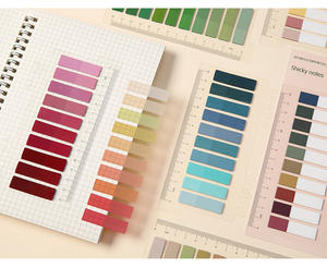 Morandi Ins Wind Notes transparentes Autocollants d'index de classification de sens avancé personnalisés Note collante forte pour animaux de compagnie - Product Image 6