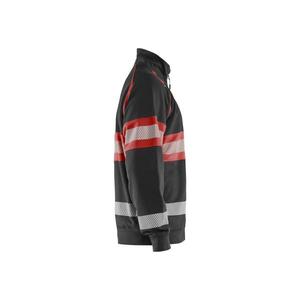 BLAKLADER - 355111589955XS Pull haute visibilité Noir/Rouge-EAN 7330509838877 HI-VIS WORKWEAR - Product Image 4