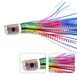 Runtoo Marlin Magic Trolling Leurres Grand Jeu OEM Leurres Thon 100g 9 pouces Jupe Tête Appâts Leurres De Pêche Avec Crochets Thons Appâts RT6001 - Product Image 3