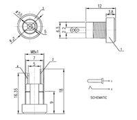 Connecteur de panneau femelle 3A 12V pour alimentation CC, prise jack 5,5 mm 2,1 mm, adaptateur de prise, 2 types de bornes DC-022B