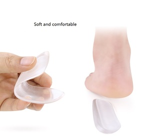 Almohadilla de Gel de silicona suave para el talón, almohadilla ortopédica para el talón, con absorción de impacto, para la pierna X, para el pie <span class=keywords><strong>Varus</strong></span> y Valgus - Product Image 5