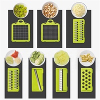 Topverkoper Keukenaccessoires 12 In 1 Voedselsnijder Vegetarische Ui Chopper Mandoline Slicer Multifunctionele Groentesnijder
