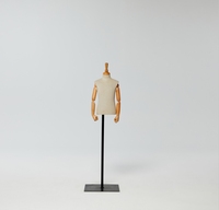 Mannequin de bras supérieur en FRP réglable pour enfants/garçons avec base, style européen original, pour l'affichage de vêtements, pose debout