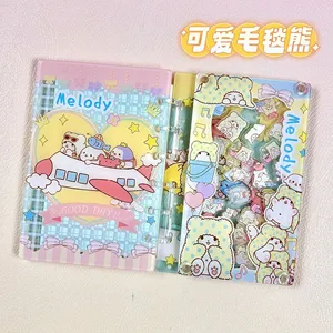 Álbum de Ahorros Acrílico con Diseño de Cara Llorona, Estilo Caricatura, Bonito y de Alta Calidad, Porta Tarjetas Rectangular con Hojas Sueltas A6 - Product Image 1