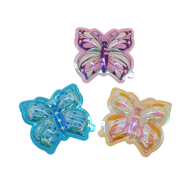 Fruit Flavor Iridescent Butterfly Shape Colorful Yummy Gummy Soft Jelly Candy