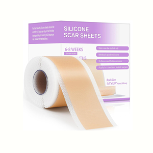 <span class=keywords><strong>Rouleau</strong></span> de ruban de feuilles de cicatrice de silicone d'élimination efficace et réutilisable de qualité médicale pour les cicatrices chirurgicales chéloïdes, césarienne - Product Image 1