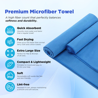 Serviette de sport en microfibre tissée OEM absorbant l'eau, avec poche zippée, pour banc de fitness, logo personnalisé, hypoallergénique, séchage rapide, anti-transpiration