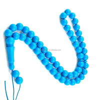 Vente en gros Arabie Saoudite Résine Arabe Ambre Tasbih Compteur Personnalisé 10mm 51 Chapelet de Prière Musulman