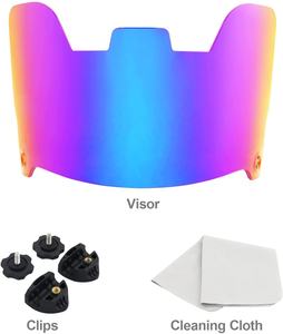 Huasite Nouvelle Arrivée Visière <span class=keywords><strong>De</strong></span> <span class=keywords><strong>Casque</strong></span> <span class=keywords><strong>De</strong></span> <span class=keywords><strong>Football</strong></span> <span class=keywords><strong>Américain</strong></span> <span class=keywords><strong>Pas</strong></span> <span class=keywords><strong>Cher</strong></span> Anti-buée Rugby Eye Shield Visières pour Jeunes et Adultes - Product Image 5
