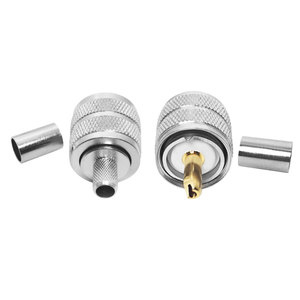 Rf एप्लिकेशन कनेक्टर यूएचएफ प्लस <span class=keywords><strong>259</strong></span> पुरुष प्लग क्रिंप के लिए Rg8x H155 lmrf कक्षीय केबल - Product Image 1