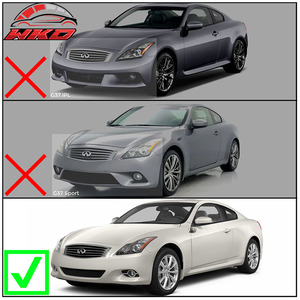 เหมาะสำหรับ Infiniti G37 & Q60 08-14 สไตล์ TS สปอยเลอร์กันชนหน้าแบบไม่ทำสี วัสดุ PU คุณภาพสูง อุปกรณ์ตกแต่งภายนอก - Product Image 6