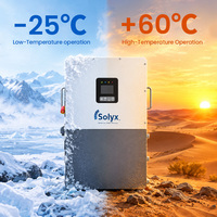 Invertisseur solaire hybride UL1741 15 kW, monophasé 120 V 240 V 208 V, 3 MPPT, batterie 48 V, onde sinusoïdale pure