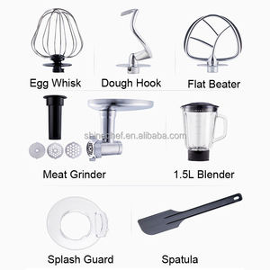 Mélangeur d'aliments commercial multifonctionnel Nouveau design <span class=keywords><strong>Robot</strong></span> presse-agrumes <span class=keywords><strong>Hachoir</strong></span> à pâte et à <span class=keywords><strong>viande</strong></span> <span class=keywords><strong>avec</strong></span> source d'alimentation électrique pour la cuisson - Product Image 5