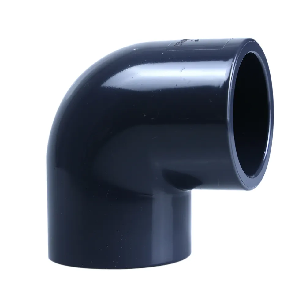 China specializes in manufacturing sch80 2-1 / 2 inch pvc pipe fitting 90 degree elbow PVC elbow fittings
