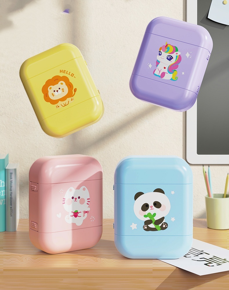 Tnarru Ensemble de 8 Pcs de Timbres pour Enfants, Timbres Assortis, Cadeau d 'Anniversaire, Timbres Décoratifs à Encre, Ensemble de Timbres, pour Maison, École, Classe, Lettres pour Enfants