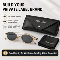 Lunettes de soleil rétro ovales en acétate pour hommes et femmes, monture épaisse avec double rivet, protection UV400, personnalisables en gros