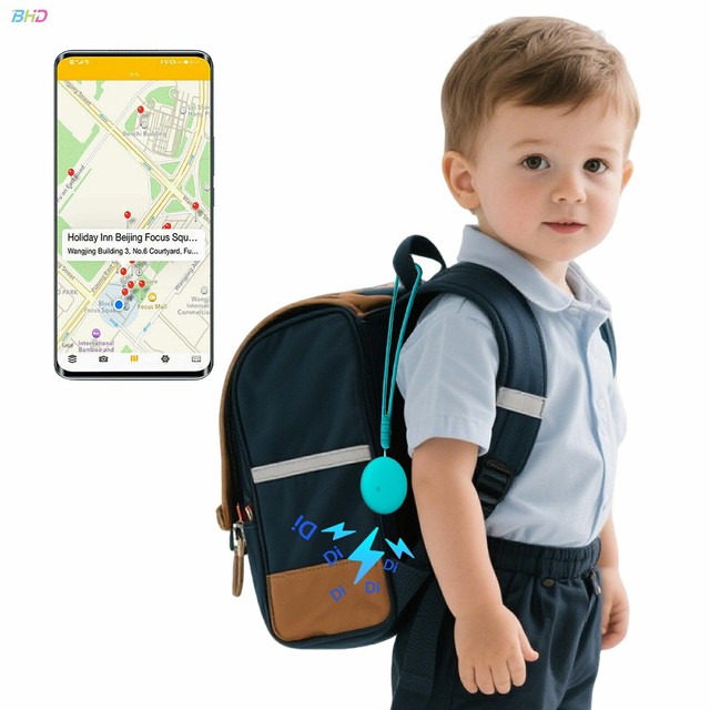 Mini Portable Personal GPRS Tracking Device Android Real-Time Locator for Kids Patients IP67 Rubber Material Only for Android